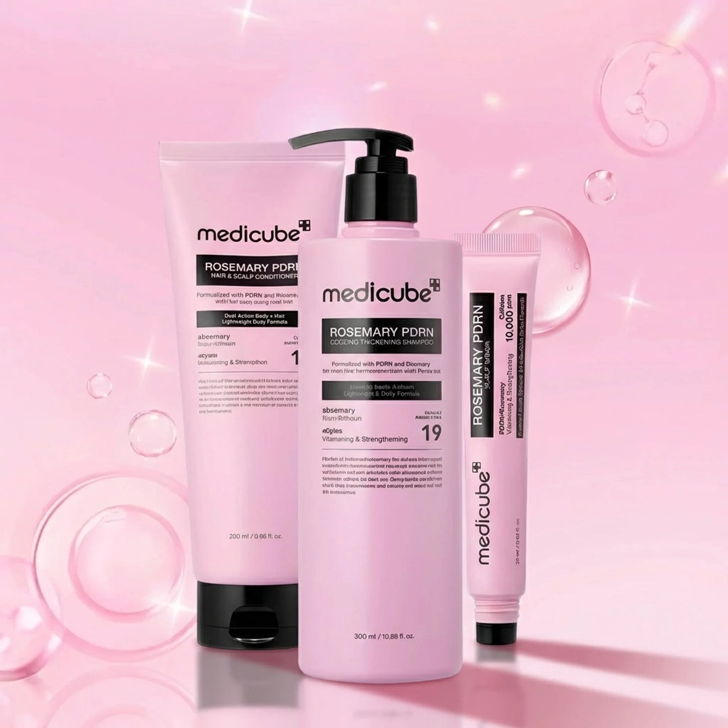 Medicube Rosemary PDRN Scalp-to-Hair Strengthening Set (3 pcs)