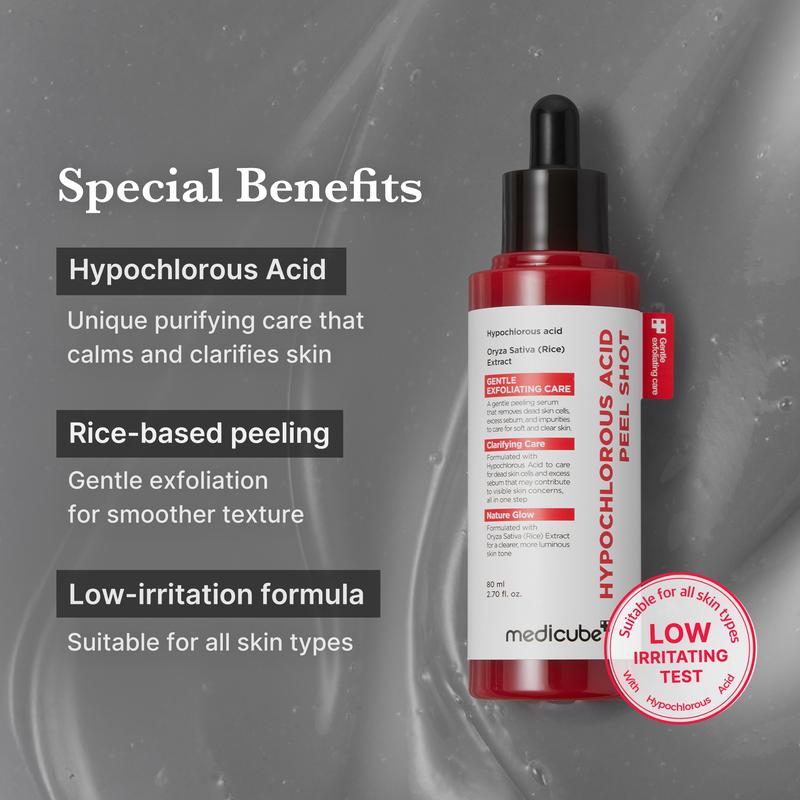 Medicube Rice Peel Shot Duo – Gentle Exfoliating Serum for Face & Body